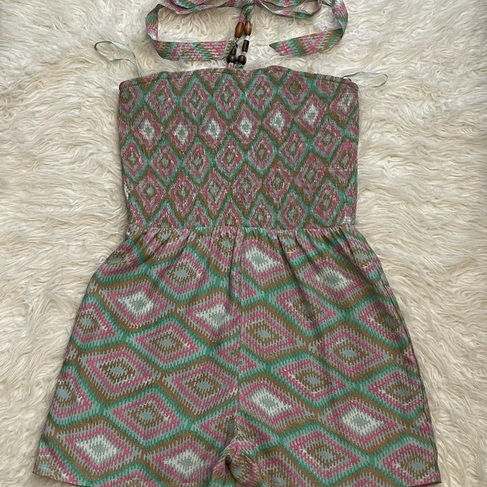 Tie Halter Top Romper